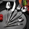 Novelty Gifts 2022 Fork Knife and Spoon Set Stainless Steel Cutlery Flatware Sets Utensils Luxury Cutlery