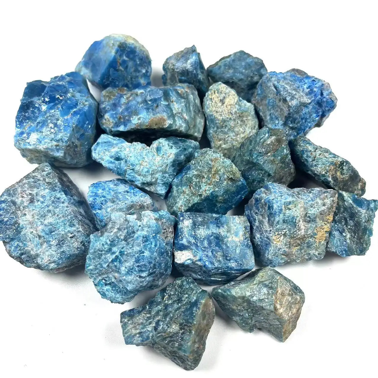 Wholesale Natural Cheap Price Crystal Quartz Rough Stone Rock Original Blue Apatite Raw Stone for Decoration