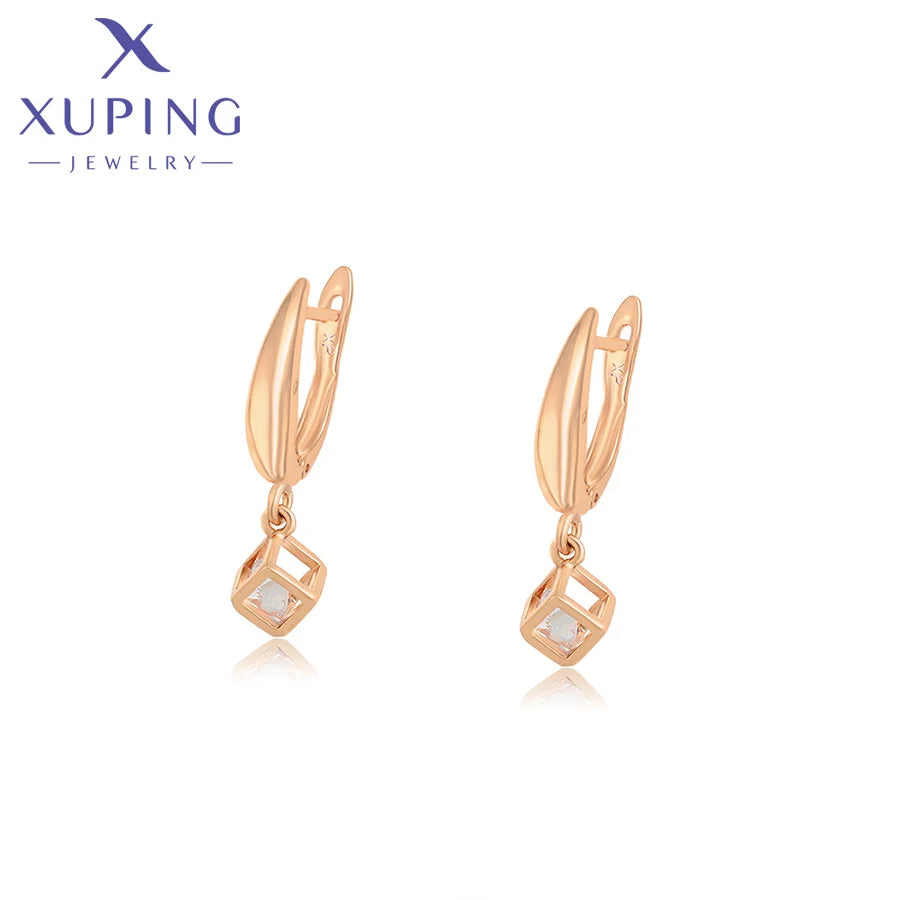 X000779749 xuping Jewelry Elegant 18k Gold Plated Fashion Simple Earring  Women Earrings