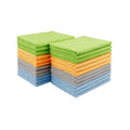5pcs Lint-Free Microfiber Wash Cloths Multi-Purpose Set for Kitchen & Car Detailing Window Cleaner Rag Towel