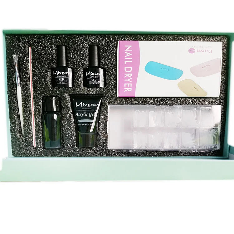 High Quality Mixcoco New Product Professional Acrylic Nail Starter Set Acrylic Gel Nail Extension Acrylic Gel Kit