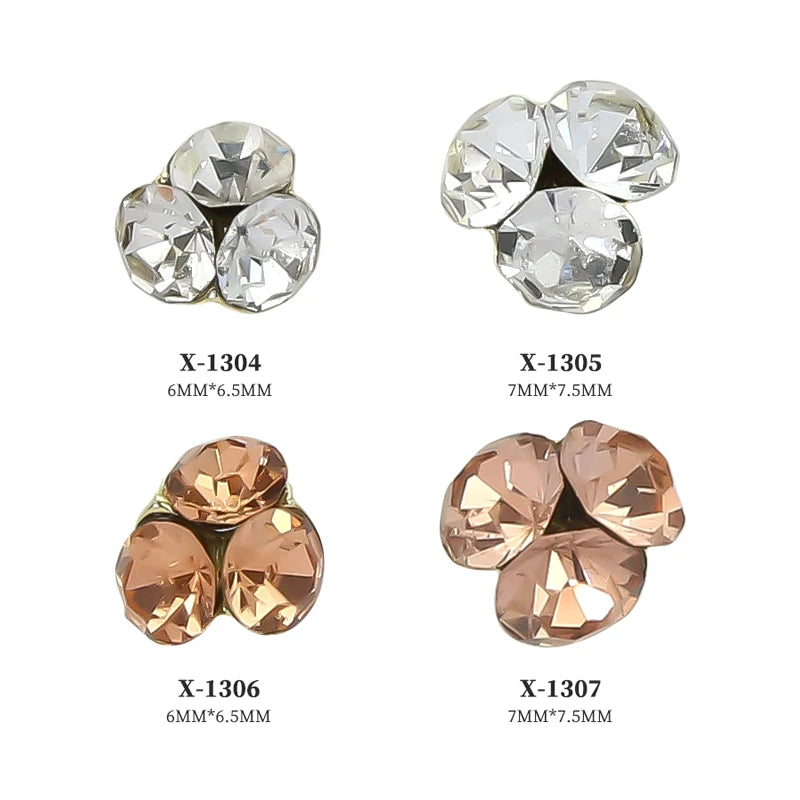 Flat Bottom Crystal Clear Diamond Gems DIY Nail Art Decorations Strass Stones AB Crystal Nail Rhinestones