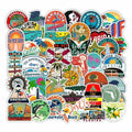 50Pcs Trend USA Florida Graffiti State Logo Sign Stickers for America Notebook Phone Skateboard Luggage Laptop Custom Sticker