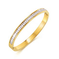 Fashion Fine Gold Plated Bangle Stainless Steel Zircon Bangle Jewelry