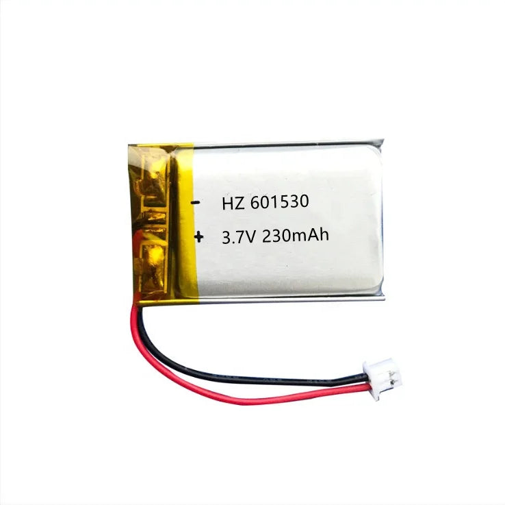 Factory Supply 601530 3.7V 230mAh Cordless Lithium Polymer Battery CE Approved Pouch Lithium Ion Batteries