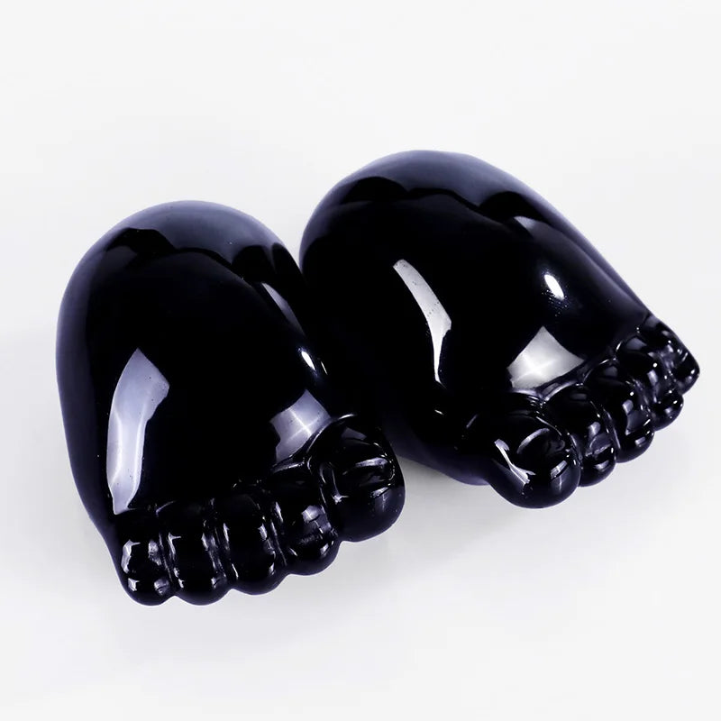 Wholesale Yuchenglin Polished Natural Crystal Gemstone Cute Little Foot Hand Carved Sculpture Craft Decor Fashion Trend