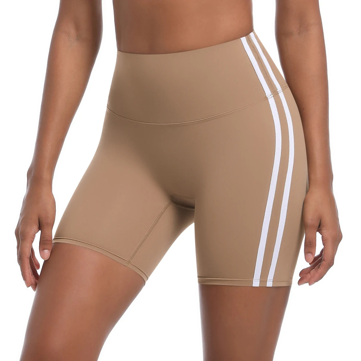 New Design Custom Women Seamless Biker Shorts Tummy Control Hidden High Waist Scrunch Running Shorts