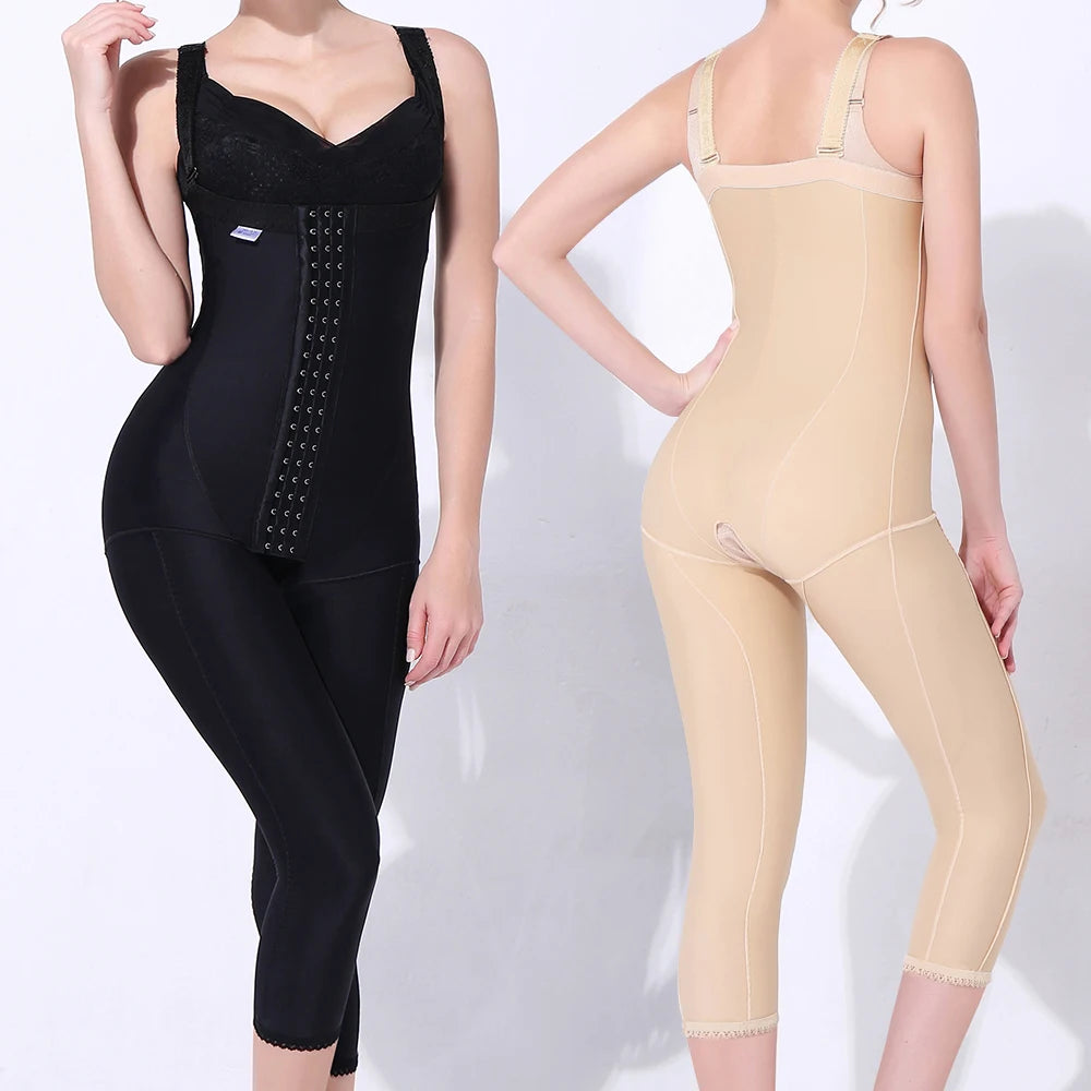 Trending Private Label Post Op Postpartum High Compression Tummy Tucker Full Body Fajas Colombianas Shapewear Bodysuit for Women