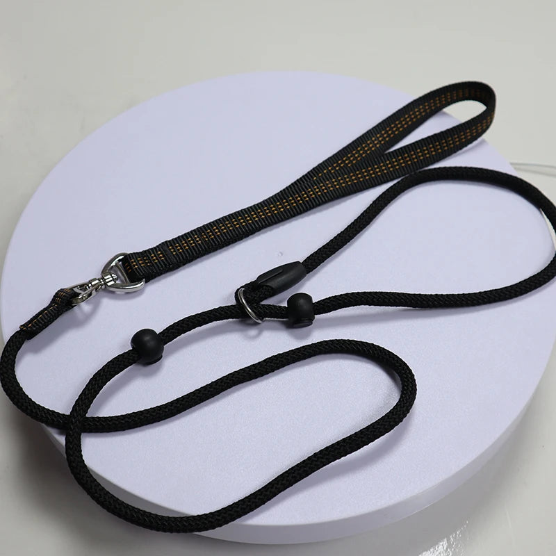 Latest Model Anti-surge P-type Leash and Collar for Dogscustomizable  P-type Nylon Leash and Collar for Training and Handling