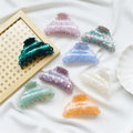 Triangle Acetate Lace Grab Clip for Women's Shark Clip