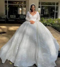 S6549F Drop Shipping High -quality Hot -selling Tail White Girls Long Sleeve Party Dresses Women Long Wedding