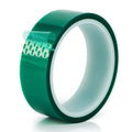 High Temperature Single Sided PET Polyester Film Masking Tape Green Silicone Adhesive 225C Heat Resistance for Sublimation