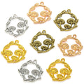 4 Color Garden Mushrooms Charms Alloy for Earring Necklace Pendants DIY Handmade Jewelry Accessories Making 26*24mm K37