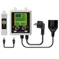 Greenhouse Dual Channels CO2 Controller Smart Automatic CO2 Meter Monitor Day Night Relay Function 1PPM Resolution 0-3000PPM