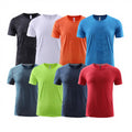 Custom Logo Printed 140GSM O Neck Short Sleeve Quick-Dry Men's Sporty Style T Shirts Knitted Fabric with Blank Design