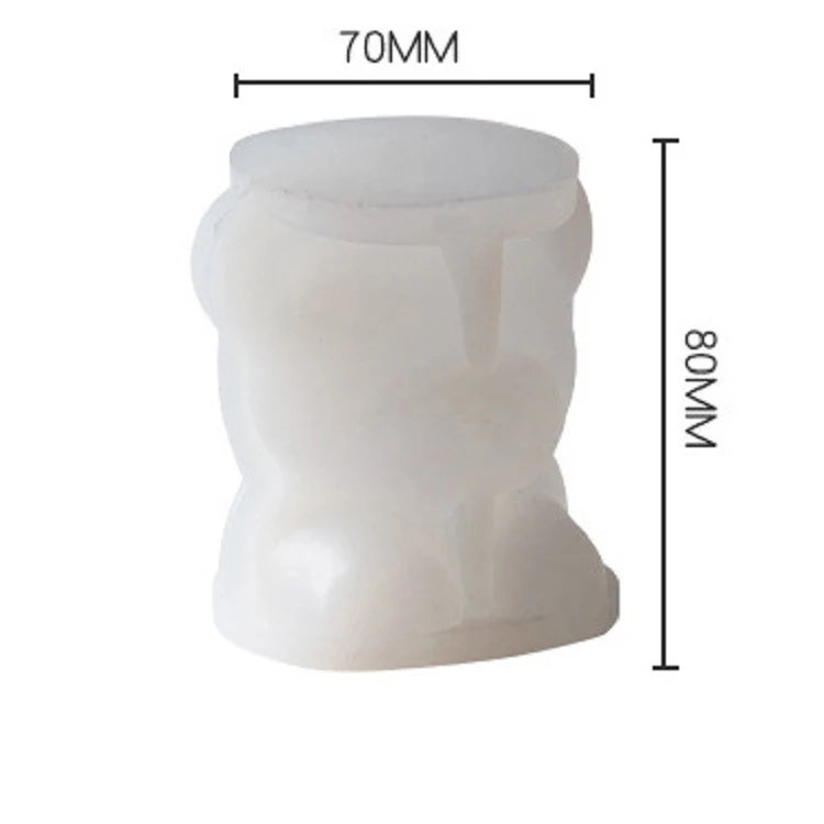 DIY 3D Teddy Bear Silicone Mold Chocolate Moulds Wax Casting Soap Mold Teddy Bear Silicon Ice Mold Resin