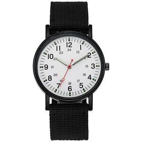2024 Hot Selling Luminous Watch Men's Customized Watches Nylon Woven Strap Sports Watches Wholesale Stock