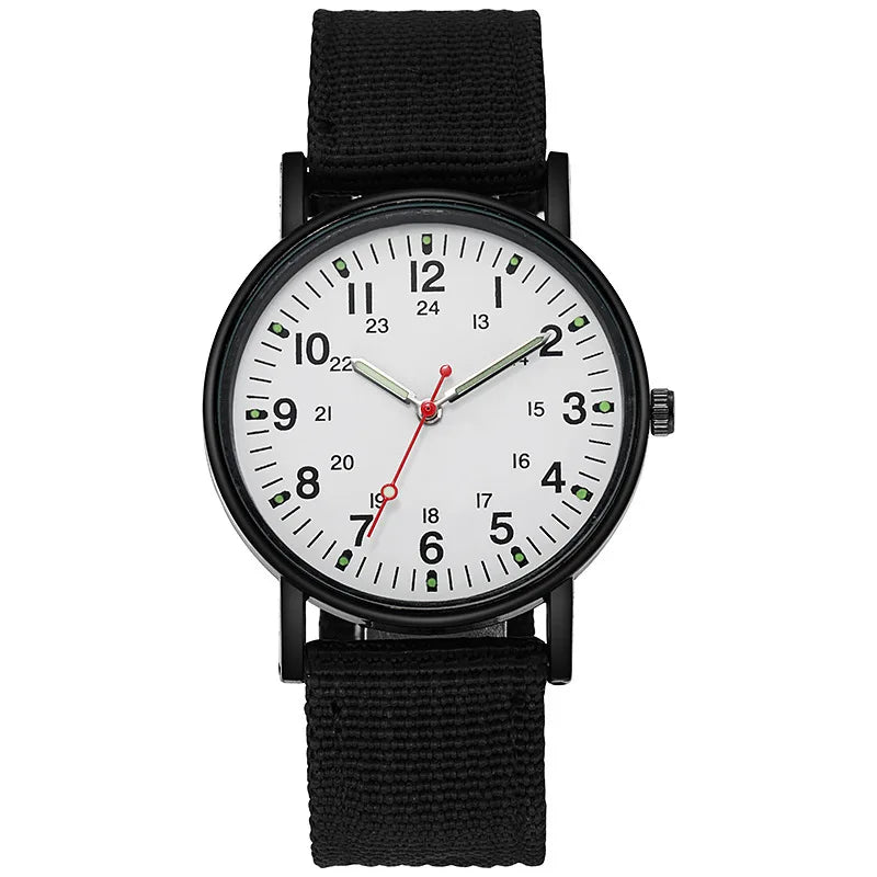 2024 Hot Selling Luminous Watch Men's Customized Watches Nylon Woven Strap Sports Watches Wholesale Stock