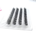 Private Label DIY Eyelash Extensions Kit Cluster Lashes with 15mm Length Synthetic Faux Mink Natural Soft and Thick CC Curl