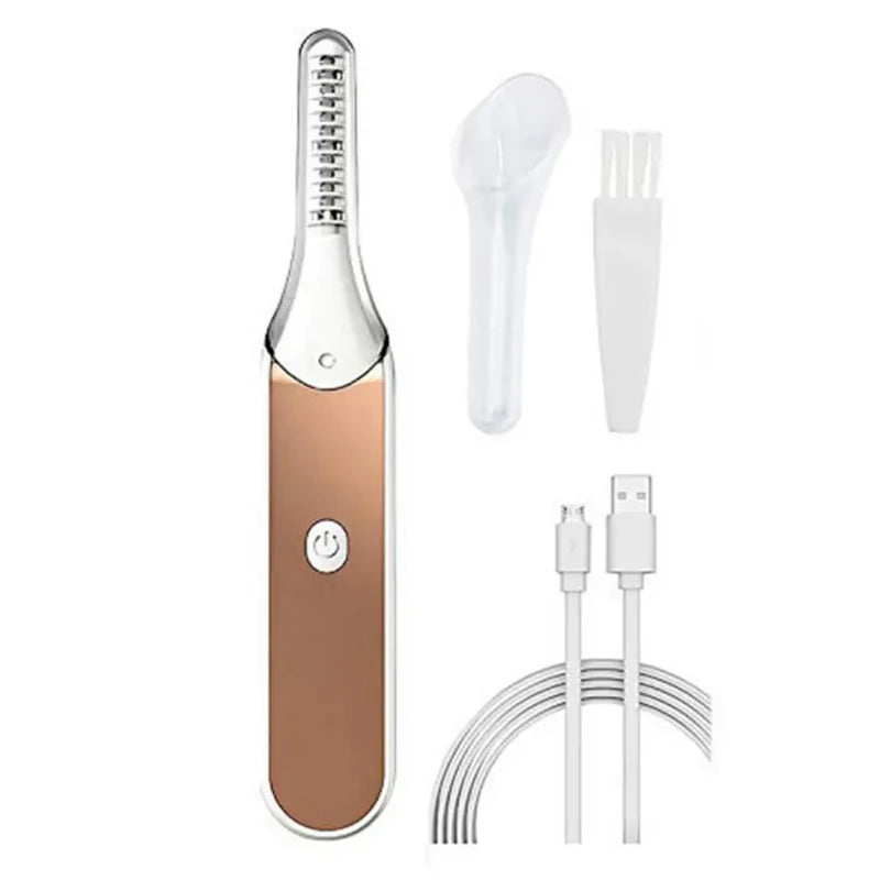 Electric Heated Eyelash Curler Digital Display Long Lasting Lash Curling Energy - Efficient 360Â° Shaping Portable USB Charging