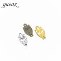 YuenZ 4 Colors Antique Bronze Owl Charms Pendant for DIY Jewelry Making Necklace Earrings Bracelet Accessories D134