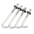 M5 M6 Stainless Steel 304 J-Bolts Foundation Bolts Hook Screw for Roofing