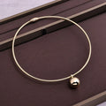 New Gold-plated Thick Heart-shaped Pendant Necklace Fashionable and Elegant Jewelry Suitable for Women's Daily Wear