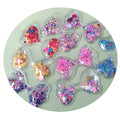Fruit Strawberry Acrylic PVC Shakers With Sequins Quicksand for Phone Case Decoration DIY Hair Bow Accessories