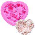 HY 3d Angels Fairy Silicone Mold Cake Mold Decoration Handmade Soap Fudge Molds