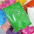 JUNAO 3mm Luminous Resin Stones in Bulk Non Hotfix Diamonds 500g Wholesale Glow in the Dark Resin Rhinestones