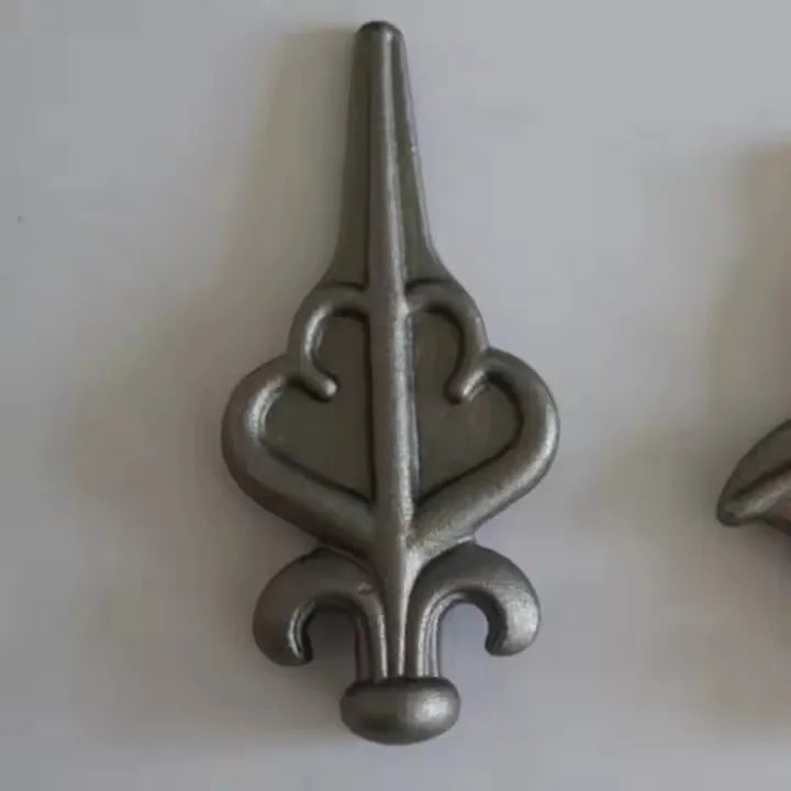 155x68mm Wrought Iron Articles Iron Lance Tip for Gate Fence Railing Handrail Balustrade