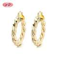 Hengdian Jewelry Gold Plated Earrings 18K Stylish Women'S Zircon Stud Earrings Wholesale Fashion Jewelry Supplies for Women
