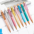 New Fashion Color Glitter Powder Floater Quicksand Liquid Ballpoint Pen for School Office Stationery Creative Affordable Gift