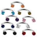 16G Steel Earring Internal Piercing Septo Nose Lip Eyebrow Ear Septum Cartilage Helix Captive Hoop Ring Belly Piercing Jewelry