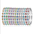 Wholesale Stainless Steel Birthstone Bracelet Crystal Rhinestone Health Care Anti Fatigue Magnetic Bracelets for Women