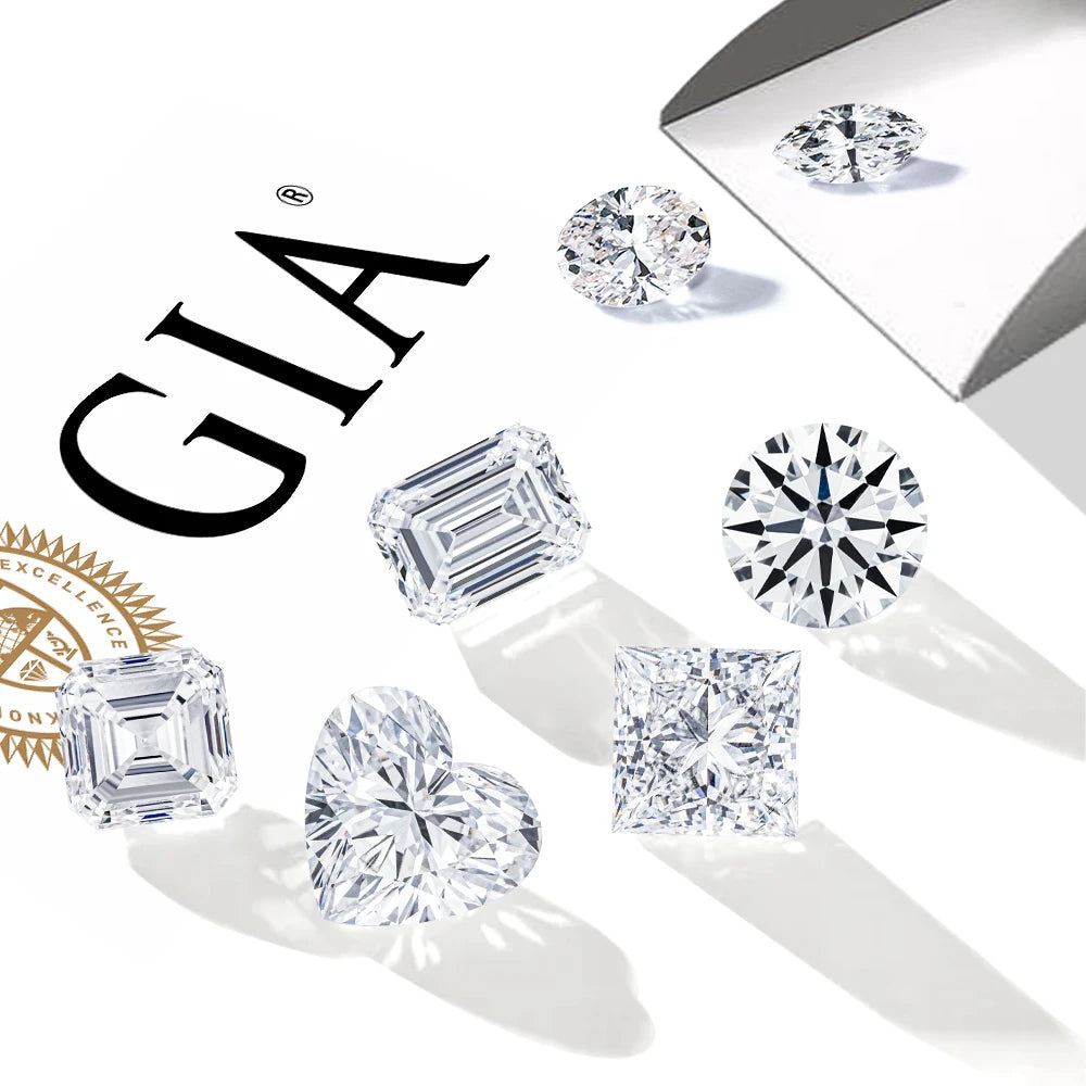 Gia Certificate DEF Color VS VVS Purity White Round Brilliant Cut Nature Diamond Real Diamond for Custom Jewelry