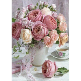 Y-Z024 Custom 5D DIY Diamond Painting Birthday Gift Flowers Full Drill 5D Round Diamond Art Painting Kit