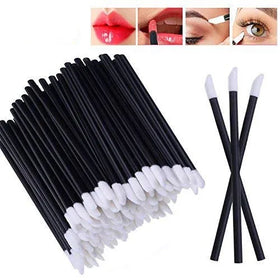 Disposable Lip Gloss Applicator Wands Lip Brush Gloss Lipstick Cleaners Makeup Tool Mascara Wand Eyelash Cleaning Brus