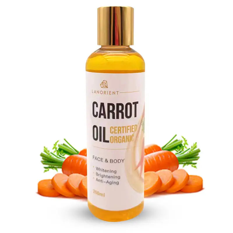 Natural Low Temperature Whitening Brightening Anti-aging Facial Skin Body Glow Carrot Essential Oil Suitable for Dark Skin