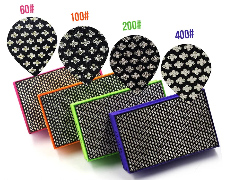 China manufacturer supply 90x55mm Diamond Hand Polishing Pad for glass marble granite quartz stone