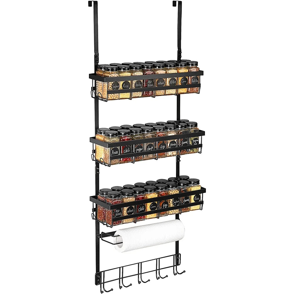 E120 Kitchen Spice Jar Drawer Organizer Spice Jar Organizer Hanging Drawer Organizer Adhesive Adjustable Under Shelf Spice Rack
