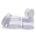 Wholesale Cosmetic Packaging 100ml 150ml 200ml 250ml 300ml  PetG Plastic Cosmetic Cream Jar with White Lid