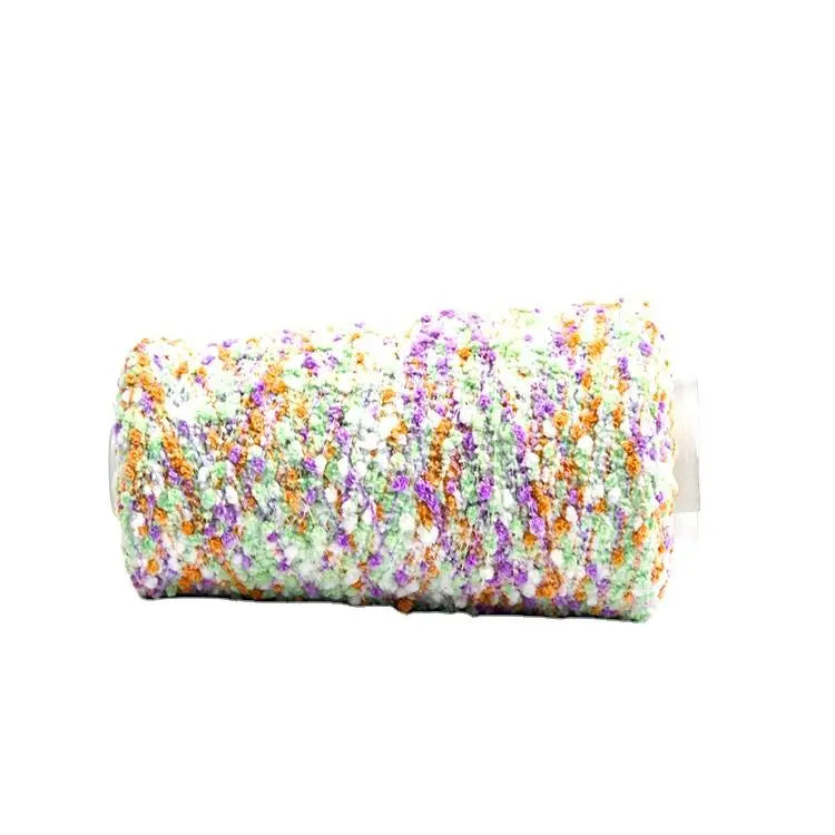 Kingeagle Variegated Polyester Fancy Colorful Beans Yarn for Knitting