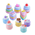 Lovely New Resin 3d Artificial Round Triangle Cake Charm Keyring Pendant Part Accessories