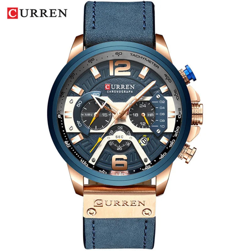 CURREN 8329 Top Brand Watch Men Watches Brand Your Own Luxury Watches Men Chronograph