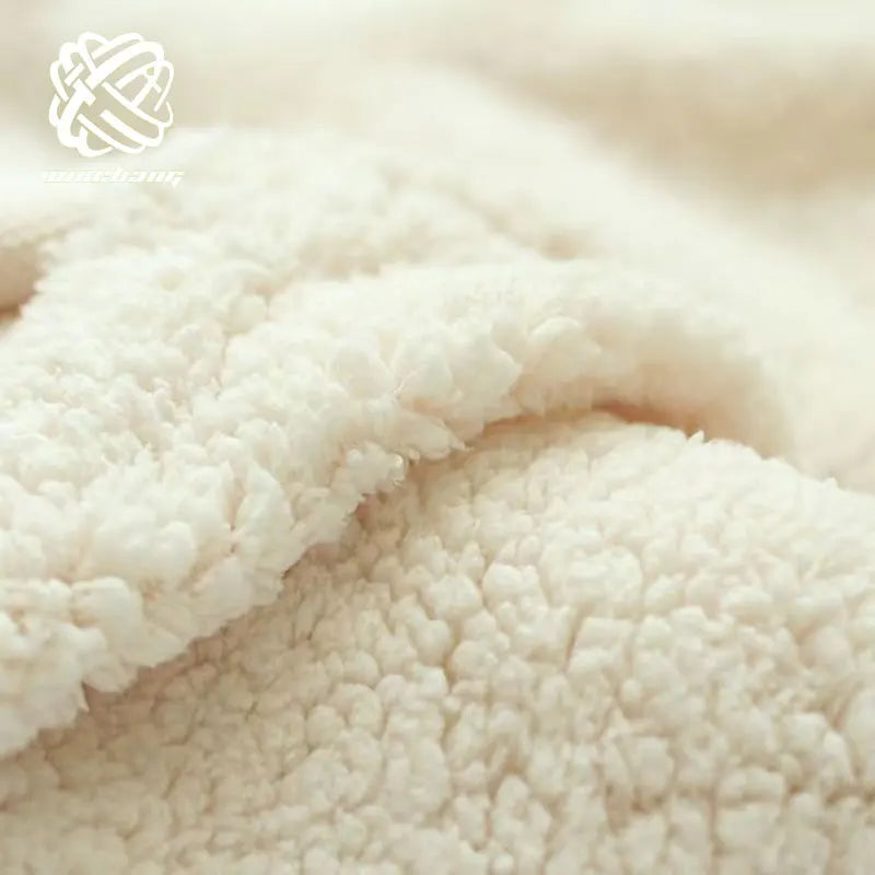 Customized Color Super Soft White Elastic Sherpa Fleece Faux Fur Fabric for Garment Blanket Sofa