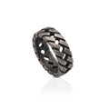 Chris April New Arrival 316L Stainless Steel Wholesale Vintage Chunky Rope Hollow-out Rings for Men