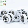 BS600040-10 10x40x10mm Sliding Wheel Nylon Pom Plastic Roller Bearings for Sliding Door Nylon Sliding Gate White Guide Roller