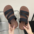 Women's Solid Colour Fashion Trend slippers Comfortable Thick Bottom Increase Ladies Casual Shoes Simple Convenient Women Loafer