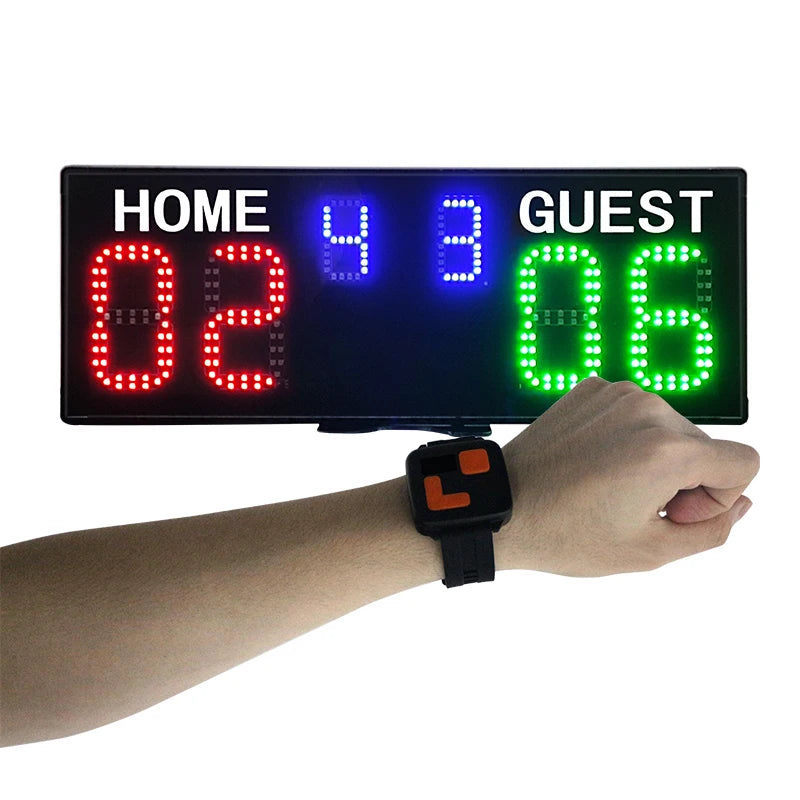 GANXIN Digital Scoreboard Wrist Control LED Electronic Scoreboard for Basketball Tennis Sports Game